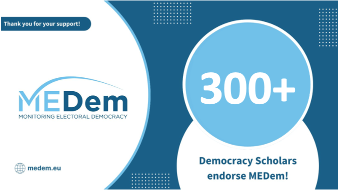 MEDem gains support from 300+ Democracy Scholars