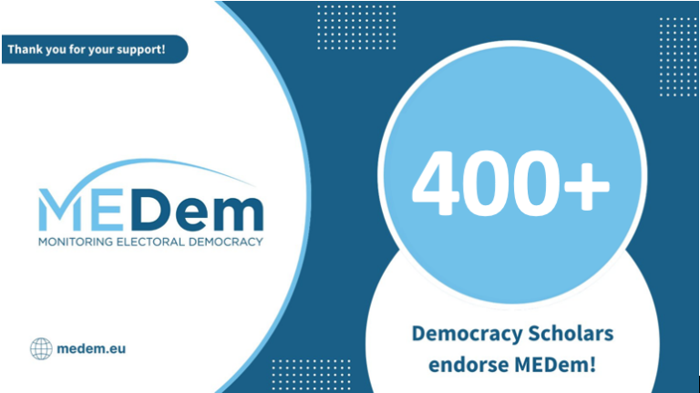 MEDem gains support from 400+ Democracy Scholars