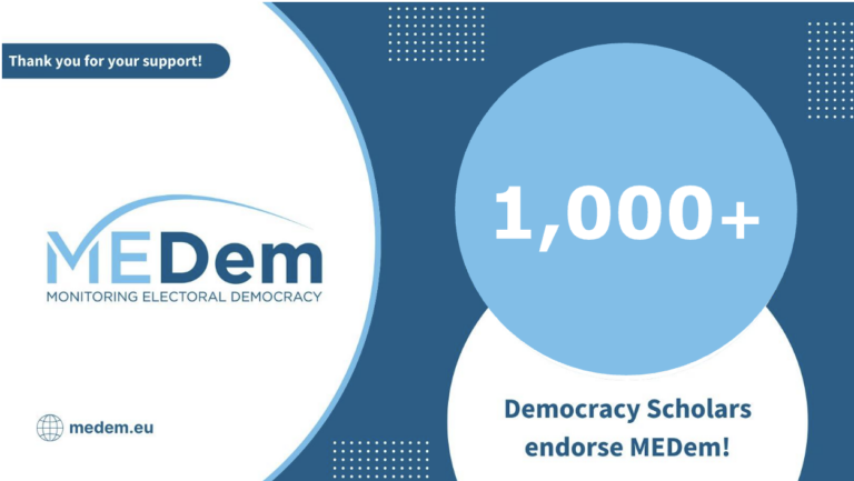 MEDem gains support from 1,000+ Democracy Scholars