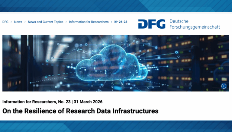 MEDem Welcomes the DFG’s Statement on Resilient Research Data Infrastructures
